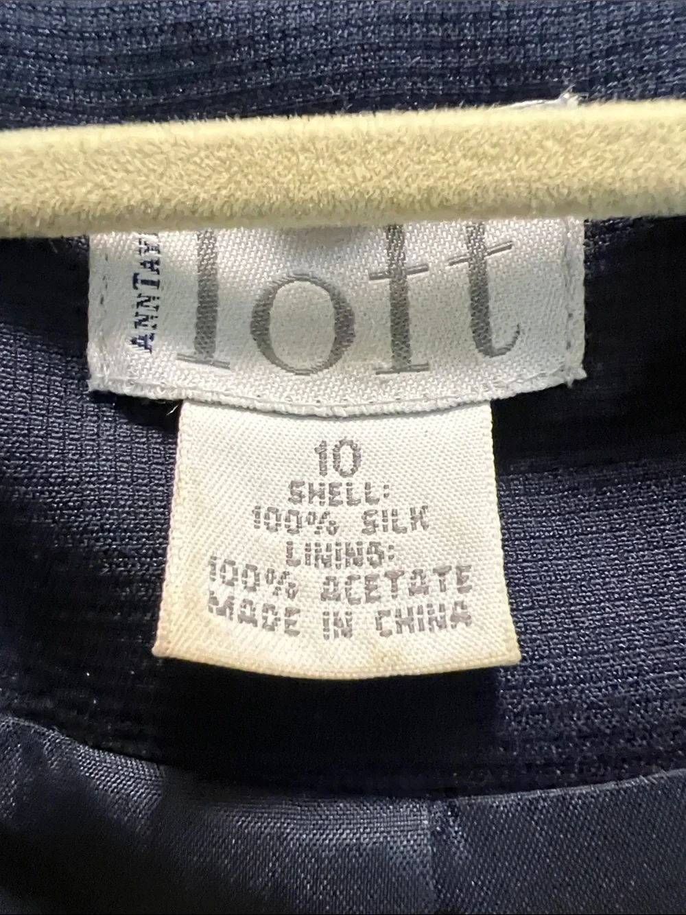 LOFT Navy Single-Breasted Women's Blazer - Picture 2 of 3